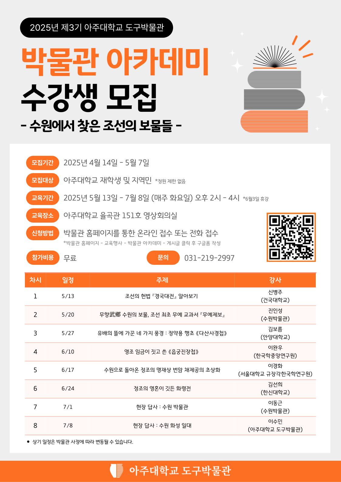 박물관 아카데미 3기 '수원에서 찾은 조선의 보물들'
